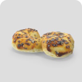 Булочка с маком, покрытая нежной сахарной глазурью